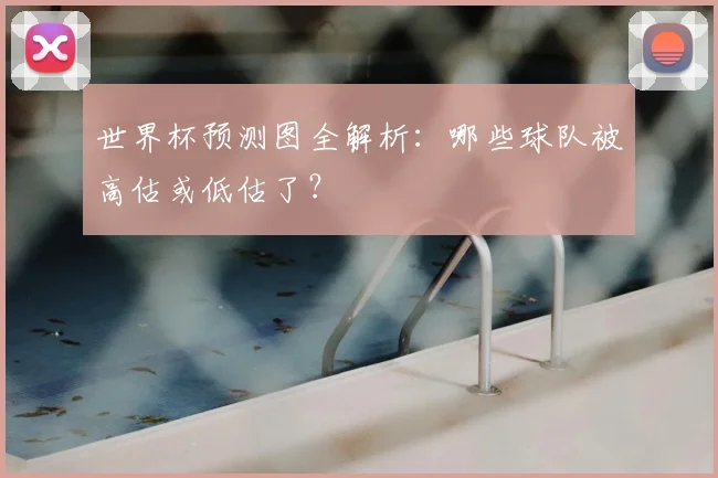 世界杯预测图全解析：哪些球队被高估或低估了？